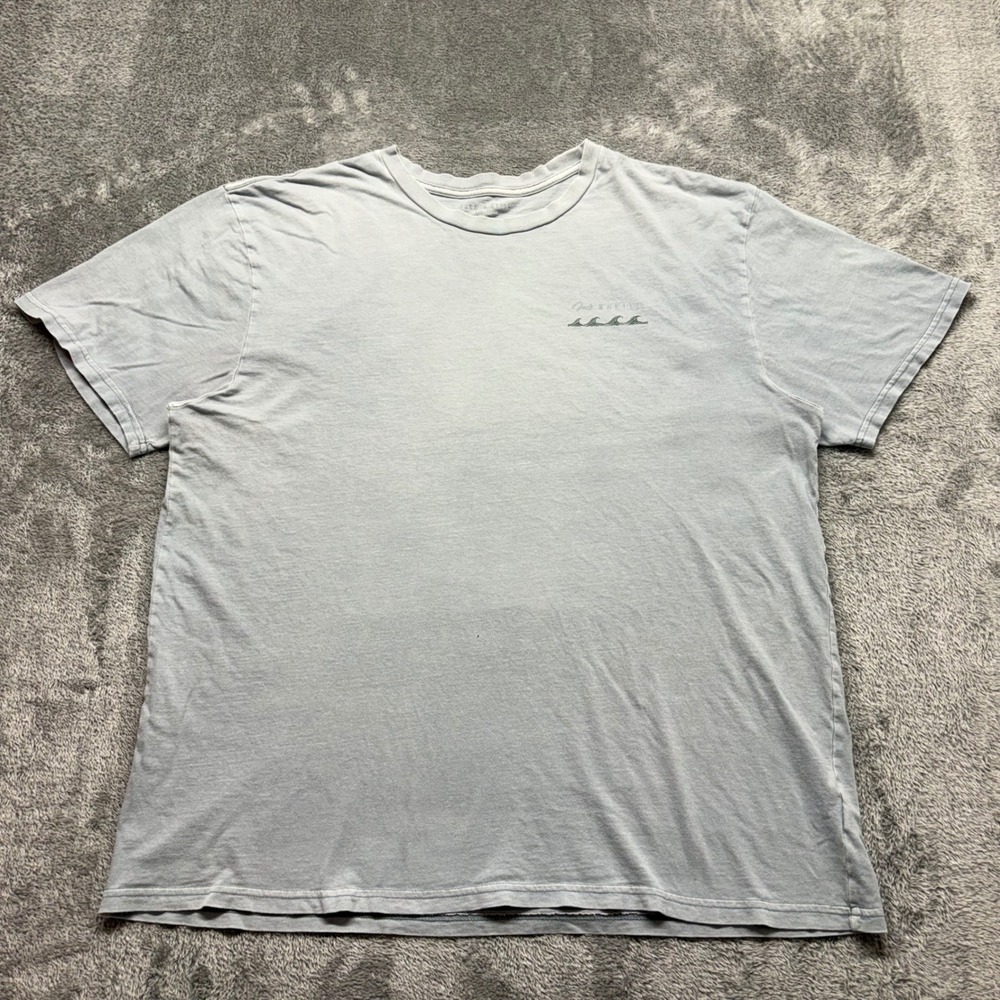 Jack O'Neill T-Shirt Mens XL‎ Blue Gray Good Surf Palm Tree Graphic Tee